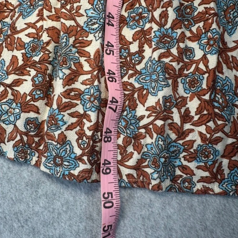 Moon River Tiered Maxi Dress Women Sz M‎ Floral Smocked Boho Cottagecore Prairie